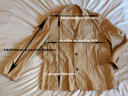Saco Gabardina Hombre Xxl (Usado)