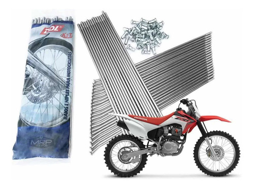 Juego Rayos Traseros Honda Crf 230