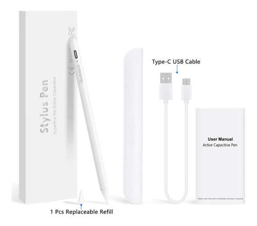 Imagem 9 de 10 de Caneta Pencil Ativa Para Apple iPad, Pro, Mini, Air