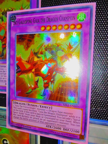 Yugioh Sky Galloping Gaia The Dragon Champion Super Rare 1st (Usado)