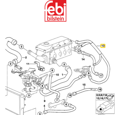 11151743386 Tubo Flexible Bmw 3/5/z3