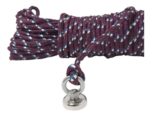 Fixador Magnético 20mm Aprox. 6kg Corda Ímã Neodímio Pesca