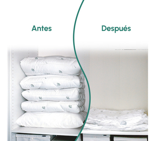 8 Piezas Bolsas De Almacenamiento De Vacío Con Bomba Manual