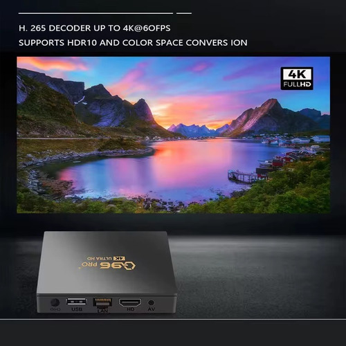 Tv Box Android 14.0 Smart Tv Q96 Max 4k Ultra Hd Streaming