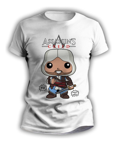 Remera Infantil Personalizada Sublimada Assasin Creed - 7259