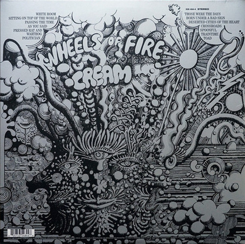 Cream - Wheels Of Fire - 2 Lp's Vinyl - Nuevo - Importado
