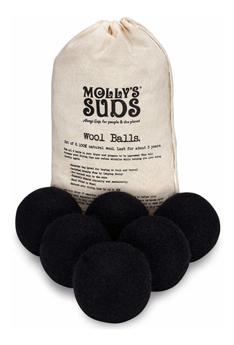 Molly's Suds Bolas De Secado De Lana, Xl, Suavizante De Tela