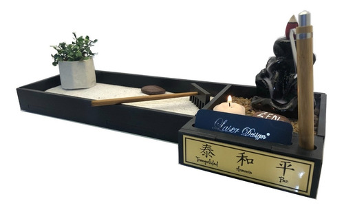 Jardin Zen De Escritorio, Cascada De Humo-regalo Original !
