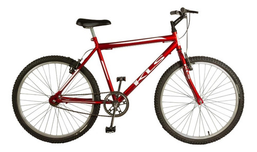 Bicicleta Aro 26 Kls Free Freio V-brake Mtb Cor Vermelho/branco