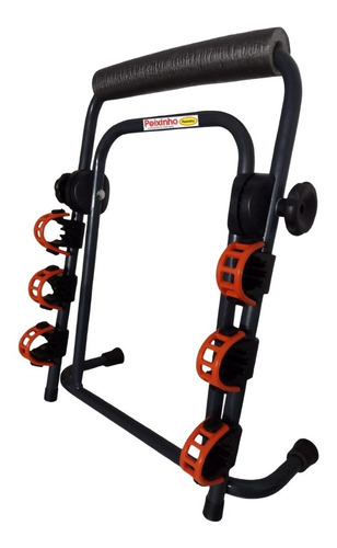 Imagem 3 de 10 de Suporte Transbike Para 3 Bicicletas Carro Sedan Hatch