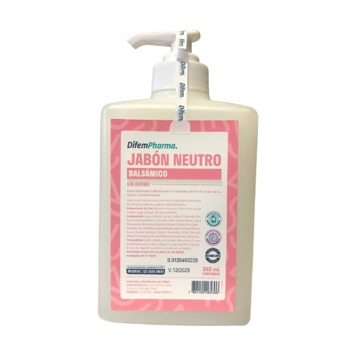 Jabón Neutro Balsámico 340 Ml Difempharma