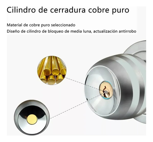 Perilla De Cierre Con Cierre O Cámara De Puerta De Acero Ino