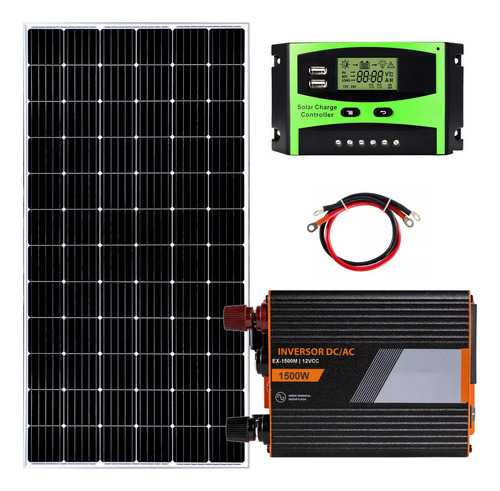 Kit Solar Panel Inversor Regulador Sin Bateria 