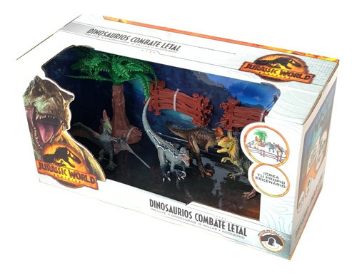 Jurassic World Figurasx4 Dinos 12cm+accesorios/ Dinosaurios