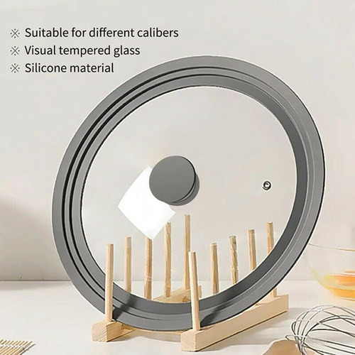 Qa1 Tapa De Vidrio De Silicona Universal 16 A 18 A 20cm