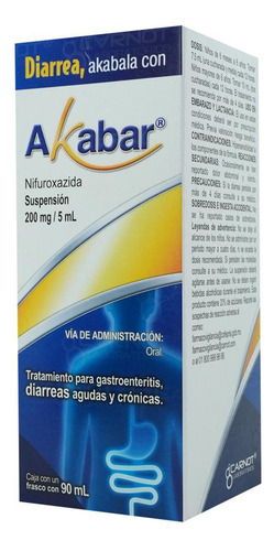 Akabar Suspensión 200 Mg/5 Ml, 1 Frasco 90 Ml + Cuchara Dosificadora