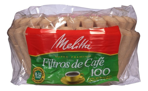 Filtro Tipo Cesta Para Cafetera Ecológico 100 Piezas Melitta