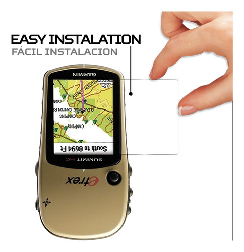 Protector Mica Pantalla Para Gps Garmin Etrex Summit Hc