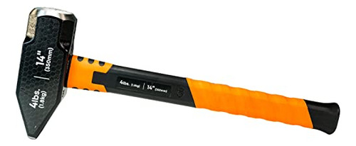 Martillo De Forja Groz 4lbs Con Mango De Fibra De Vidrio, 14