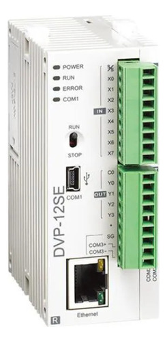 Plc Delta, 8 In, 4 Salidas Relevador, Dvp12se11r Ethernet
