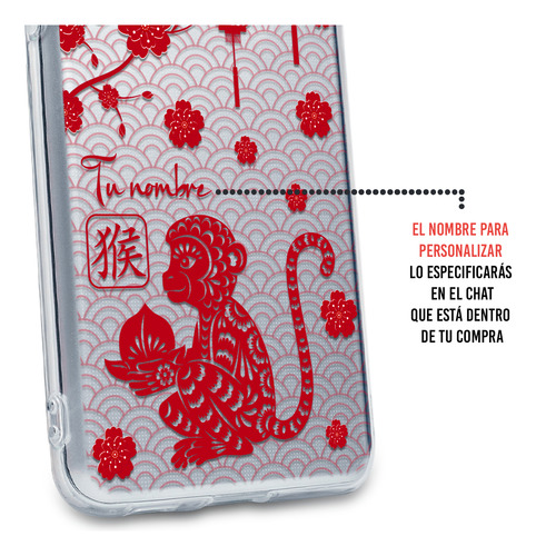 Funda Para Huawei Horóscopo Chino Mono Con Tu Nombre