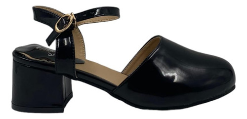 Zapato Negro Taco Charol A171-2134-1