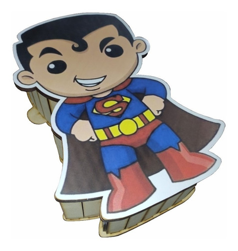Cajas De Mdf Dulceros Superman, 5 Pzs Dia Del Niño | Envío gratis