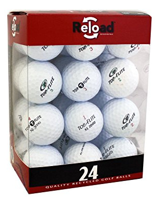 Bolas De Golf Recicladas Top Flight (24 Unidades) - Tamaño