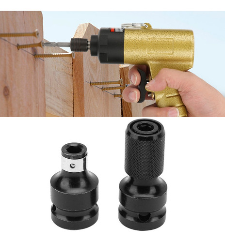 Para Mandril Adaptador De Enchufe Hexagonal De 1/2 A 1/4 De