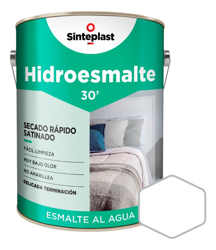 Recuplast Hidro Esmalte Satinado | Esmalte Al Agua | 1/2lt Color Blanco