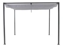 Comprar Kit 2 Gazebo Pergolado Aluminio Impermeável Cinza 3x3m Luxo