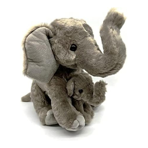 Peluche De Elefante Mamá Y Bebé, Regalo Niños, Anima...