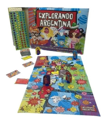Juego De Mesa Explorando Argentina Regalo Niños Yuyu Familia