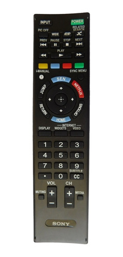 Control Remoto Sony Para Tv Smart Pantalla Lcd Led Lcd
