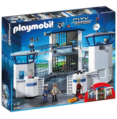 Playmobil 6919 Comisaria De Policía Con Prisión City Action