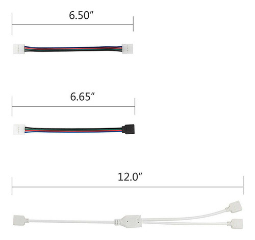 Cw Kit De Conector De Tira De Led For 5050 10mm 4 Pines,