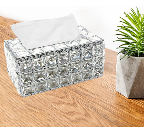 Cubierta Para Caja De Pañuelos De Cristal