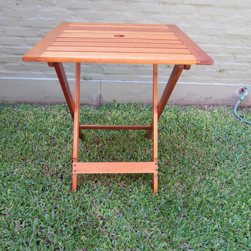 Mesa De Madera Plegable Jardin-bar-balcon-excelente Estado Madera (Usado)