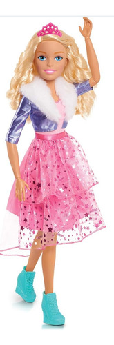 Barbie Gigante Princesa A La Moda 70 Cms Año 2020 (Usado)