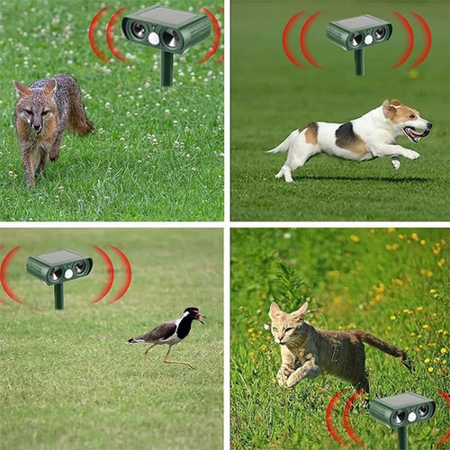Disuasor Ultrasónico Para Gatos Con Sensor De Movimiento