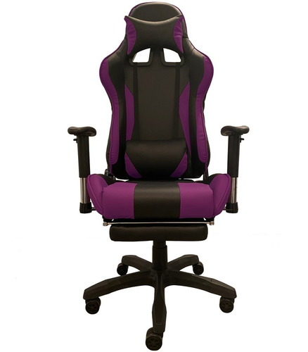 Silla Pc Gamer 06 Violeta 2 Almohadones/apoyapies