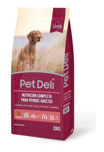 Alimento Pet Deli By Unik Perro Adulto Todos Los Tamaños 20k