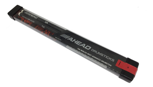 Baqueta Ahead 5a Classic Poliuretano Alumínio Ponta De Nylon Cor Preto