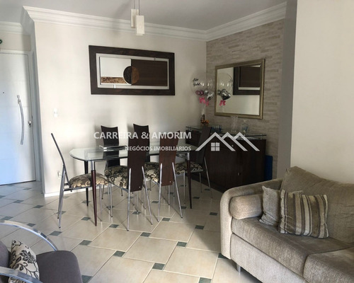 Imagem 2 de 24 de Apartamento A Venda 3 Dormitórios, Suíte, Ampla Sala 2 Ambientes Com Varanda + Ar Condicionado, Garagem, Móveis Planejados. Vila Cruzeiro. - Ap00217 - 70634443