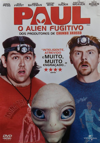 Paul O Alien Fugitivo Dvd Simon Pegg Nick Frost (Usado)