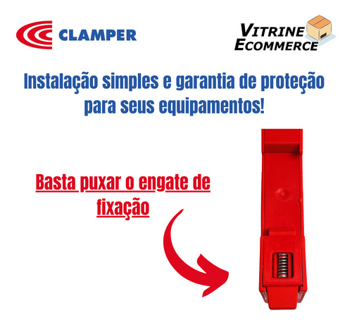 Protetor De Surtos Dps Front V Clamper 275v 30ka Anti Raios