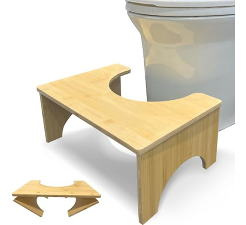 Taburete De Baño Taburete De Bambú Para Inodoro Para Adultos