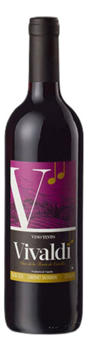 Vino Tinto Cabernet Vivaldi Aroma Intenso Sabor Suave