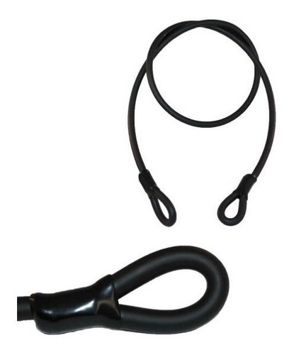Imagem 2 de 3 de Cadeado Bike U Lock Trava C/ Cabo Aço 1,5mt X 12mm Elleven