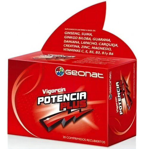 Geonat Vigorcín Potencia Plus 30 Comp Energía Antioxidante Sabor No